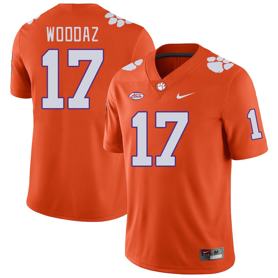 Clemson Tigers #17 Wade Woodaz College Football Jerseys Stitched Sale-Orange